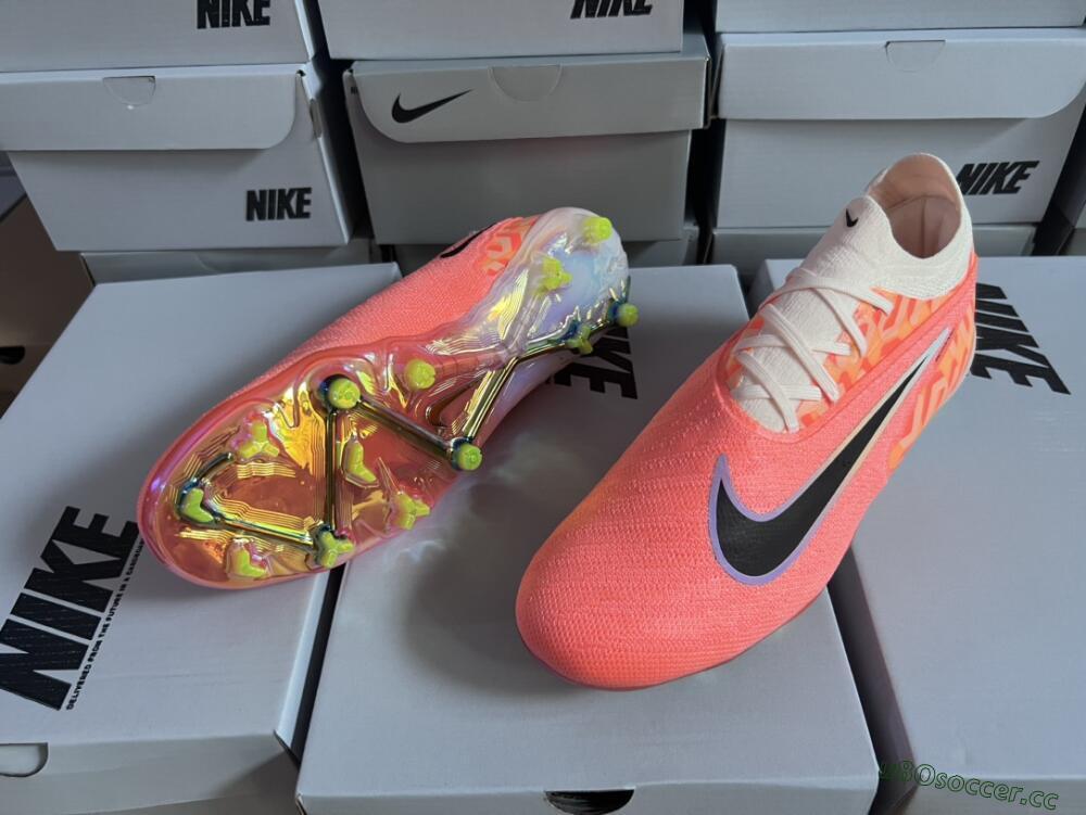 Men's Nike Phantom GX Elite FG Firm Ground Low-Tops Football Boots - Orange/Black/Sliver