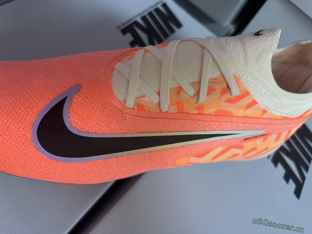 Men's Nike Phantom GX Elite FG Firm Ground Low-Tops Football Boots - Orange/Black/Sliver
