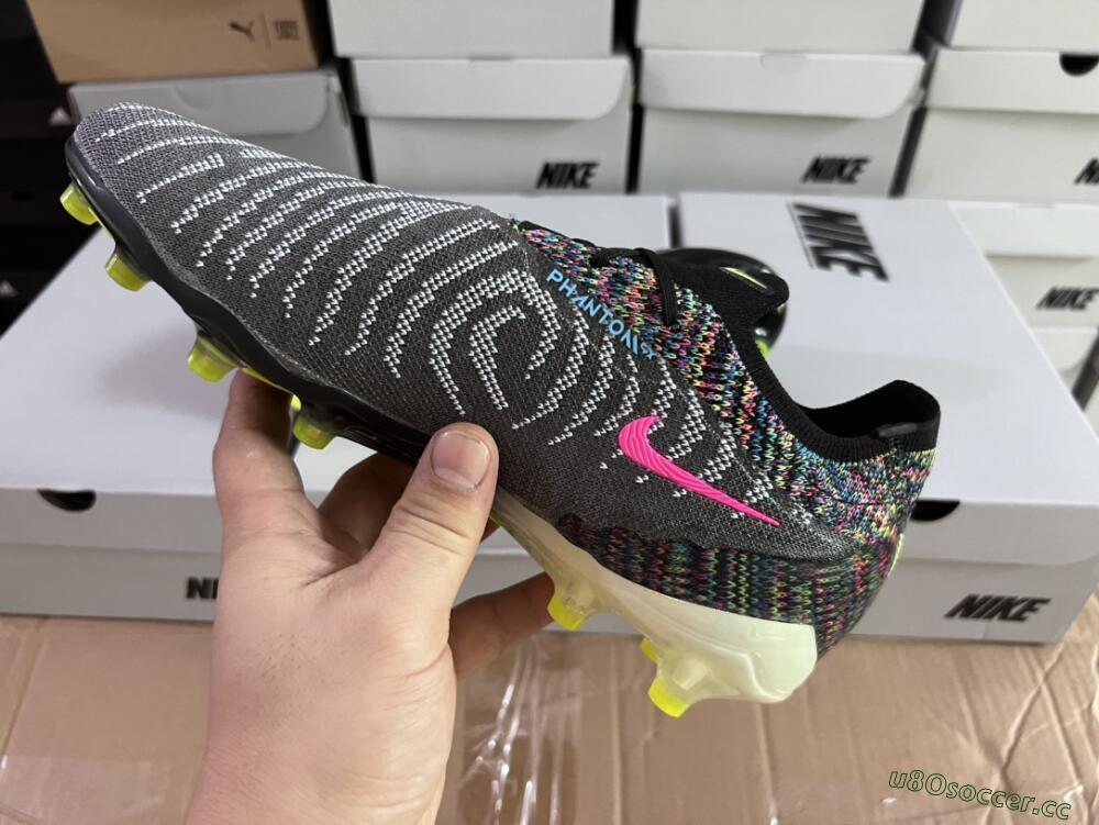 Men's Nike Phantom GX Elite AG Artificial Grass Low-Tops Football Boots - Grey/Green