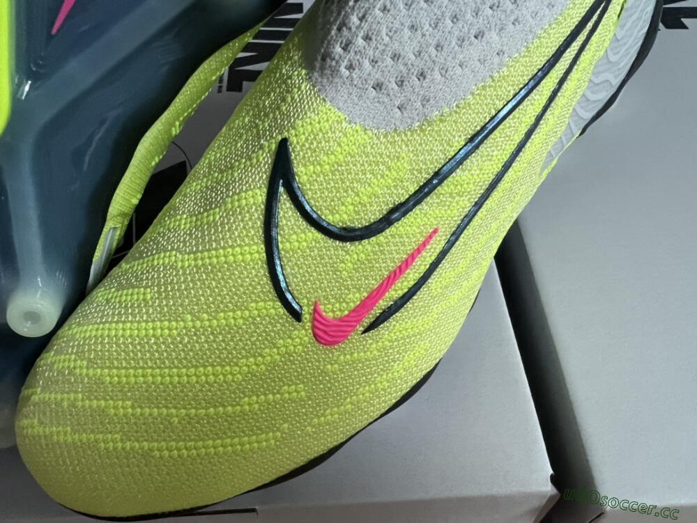 Men's Nike Phantom GX Elite DF AG Artificial Grass High-Tops Football Boots - Green/Blue/White