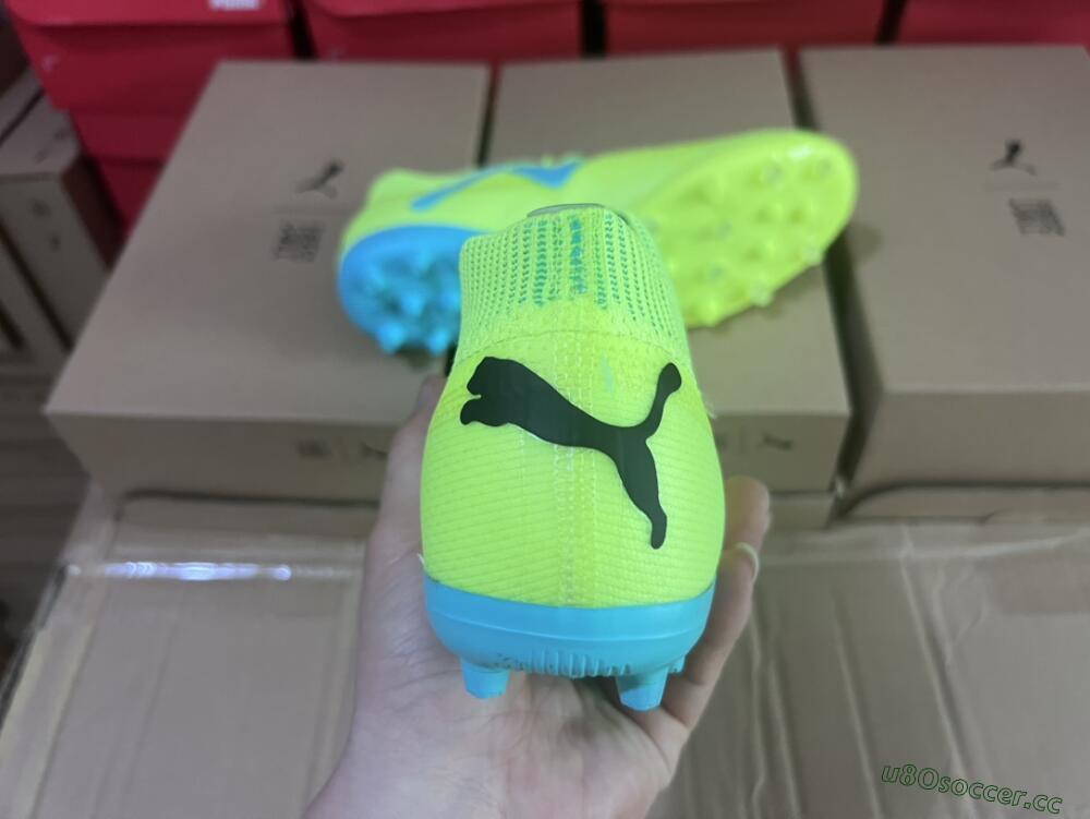 Men's Puma Future Ultimate MG Multi Ground Low-Tops Football Boots - Yellow/Blue