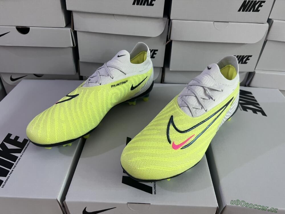 Men's Nike Phantom GX Elite FG Firm Ground Low-Tops Football Boots - Green/White/Blue