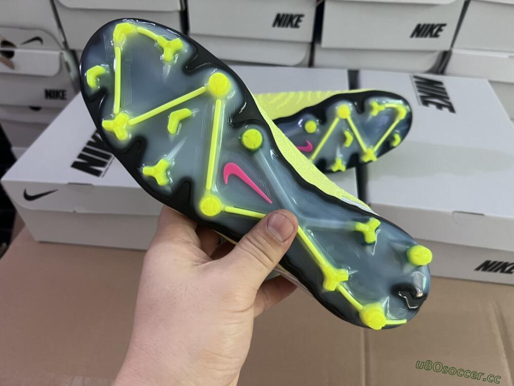 Men's Nike Phantom GX Elite FG Firm Ground Low-Tops Football Boots - Green/White/Blue