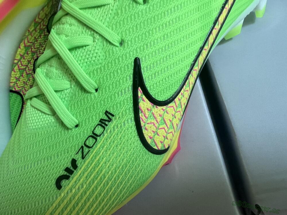 Men's Nike Air Zoom Mercurial Superfly 9 Elite FG Firm Ground High-Tops Football Boots - Green/Yellow/Black