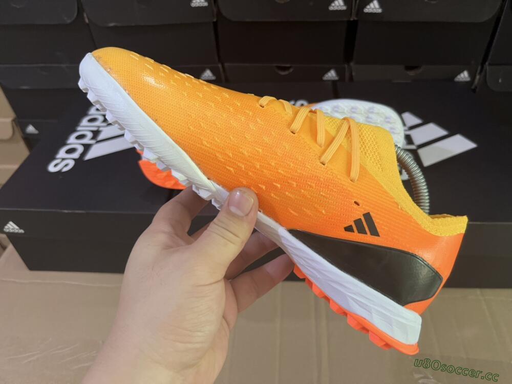 Men's Adidas X Speedportal.3 TF Artificial Turf Low-Tops Football Shoes - Orange/Black/White