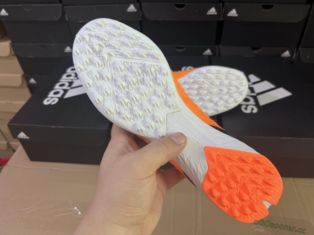 Men's Adidas X Speedportal.3 TF Artificial Turf Low-Tops Football Shoes - Orange/Black/White