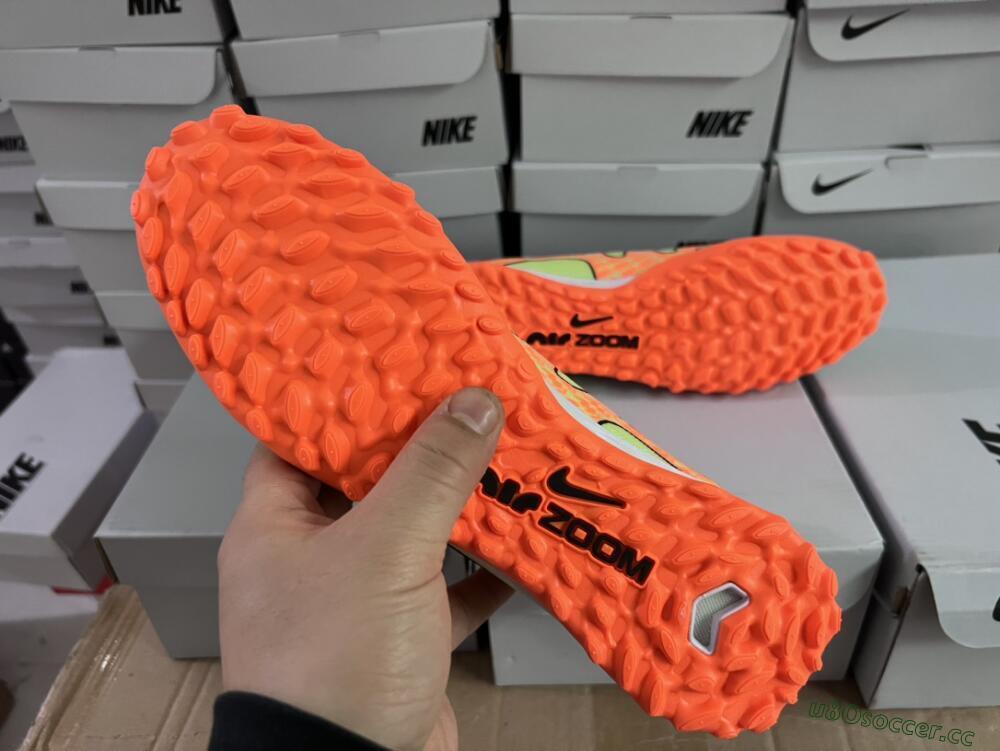 Men's Nike Air Zoom Mercurial Superfly 15 Elite TF Artificial Turf High-Tops Football Shoes - Yellow/Orange/Black