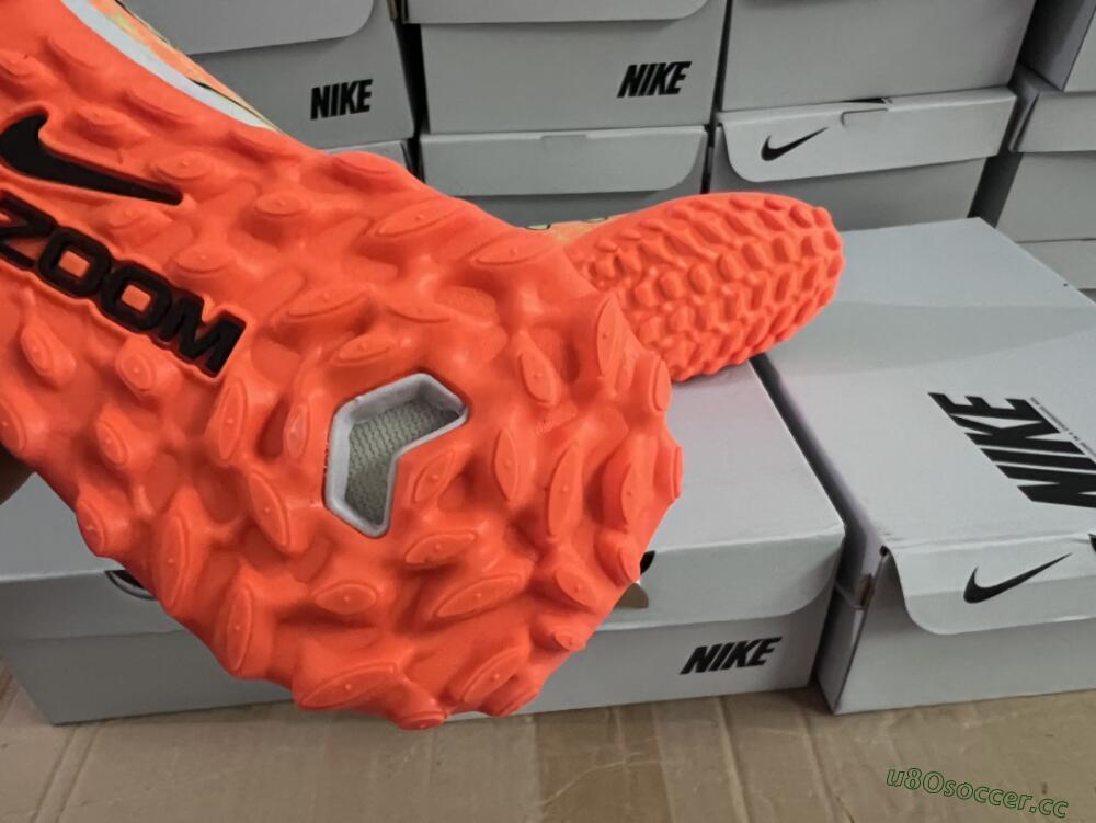 Men's Nike Air Zoom Mercurial Superfly 15 Elite TF Artificial Turf High-Tops Football Shoes - Yellow/Orange/Black