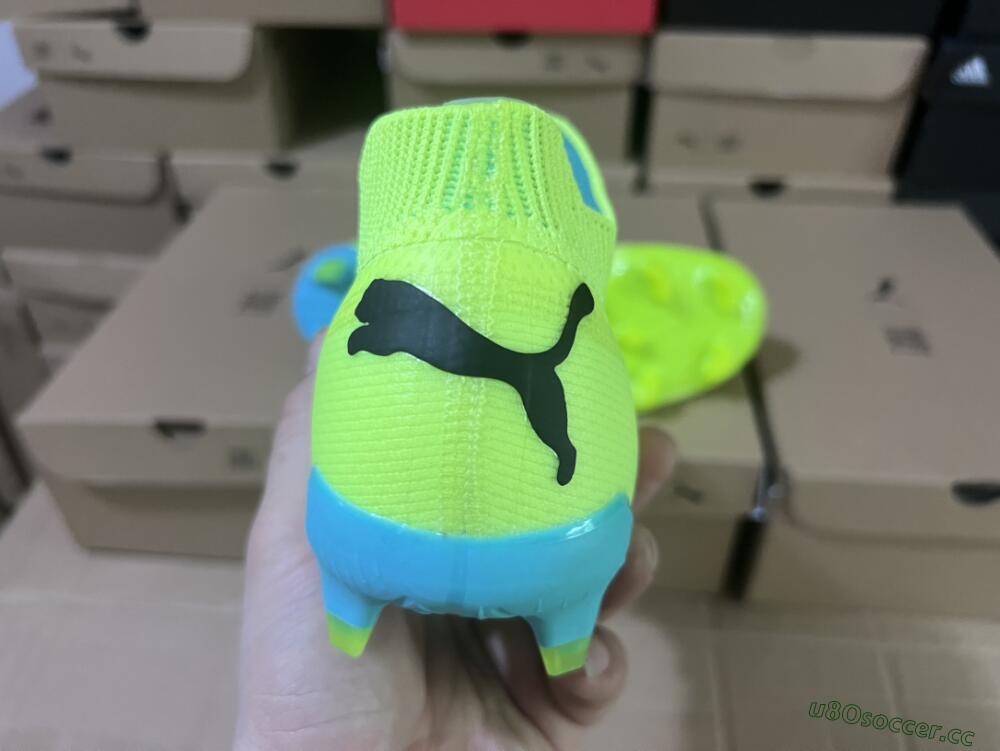 Men's Puma Future Ultimate FG Firm Ground Low-Tops Football Boots - Green/Blue/Black
