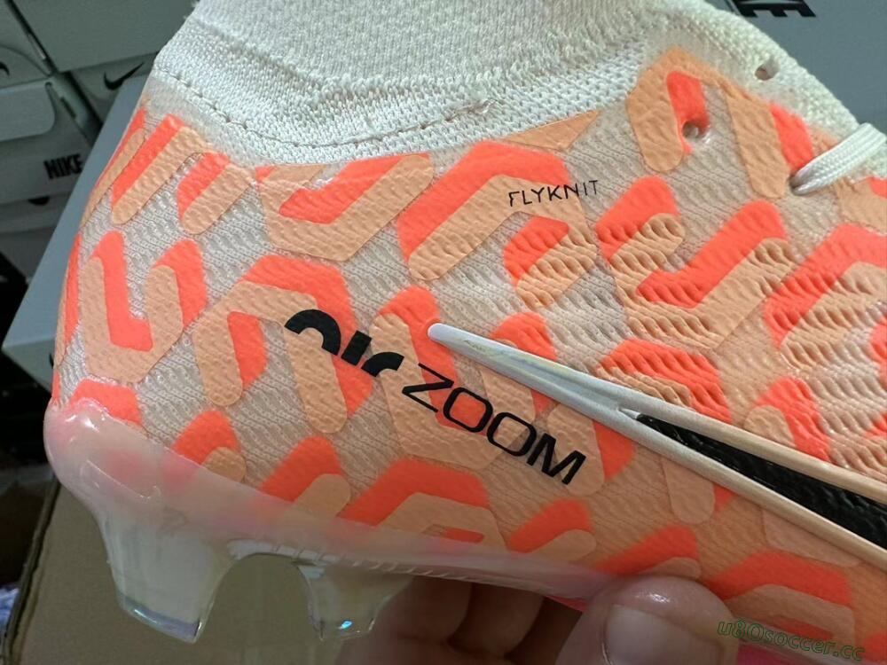 Men's Nike Air Zoom Mercurial Superfly 9 Academy FG Firm Ground High-Tops Football Boots - Orange/Black/Purple
