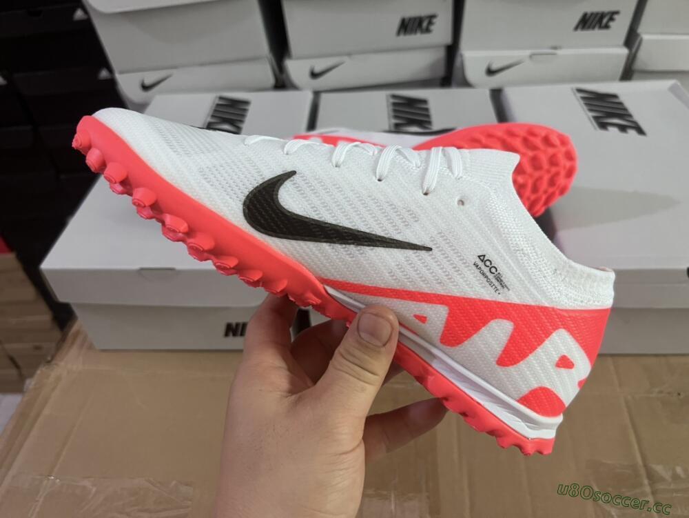 Unisex Nike Mercurial Vapor 15 Elite TF Artificial Turf Low-Tops Football Shoes - White/Black/Red