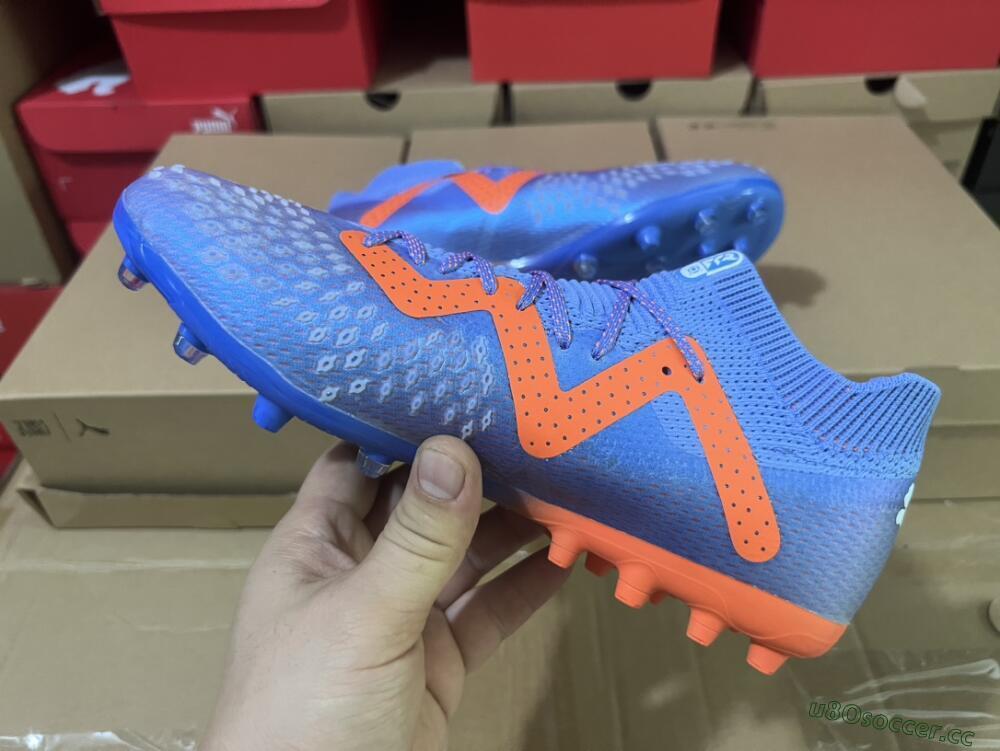 Men's Puma Future Ultimate MG Multi Ground Low-Tops Football Boots - Blue/Orange/White