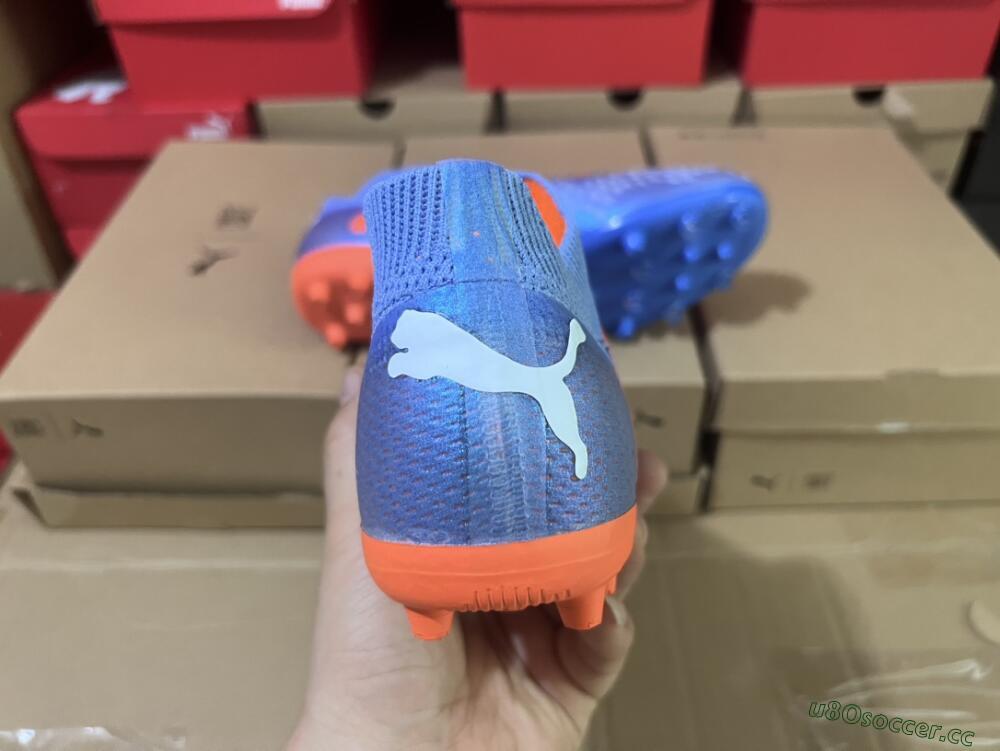 Men's Puma Future Ultimate MG Multi Ground Low-Tops Football Boots - Blue/Orange/White