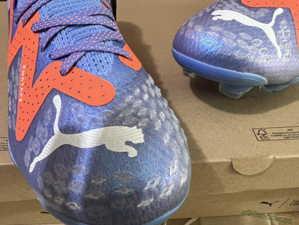 Men's Puma Future Ultimate FG Firm Ground Low-Tops Football Boots - Blue/Orange/White