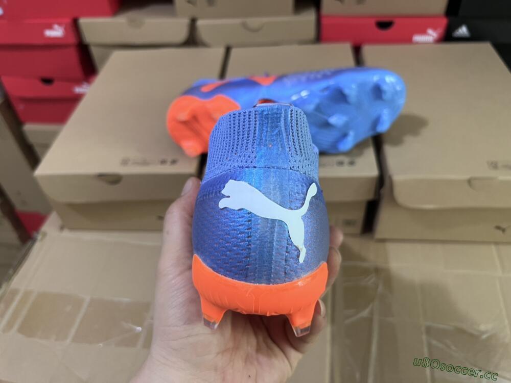 Men's Puma Future Ultimate FG Firm Ground Low-Tops Football Boots - Blue/Orange/White