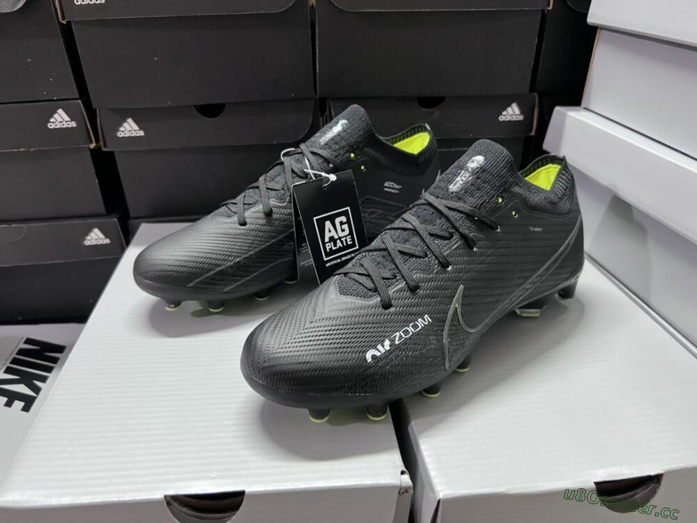 Unisex Nike Air Zoom Mercurial Vapor 15 Elite AG Artificial Grass Low-Tops Football Boots - Black