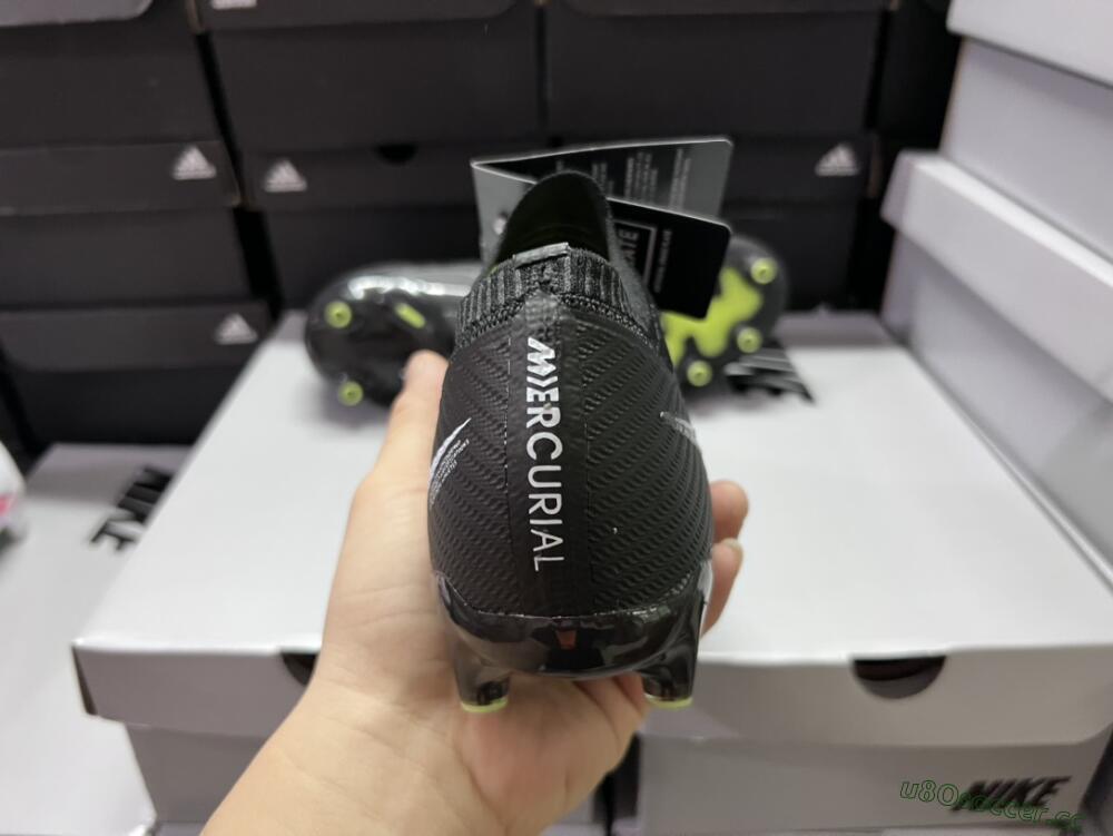Unisex Nike Air Zoom Mercurial Vapor 15 Elite AG Artificial Grass Low-Tops Football Boots - Black