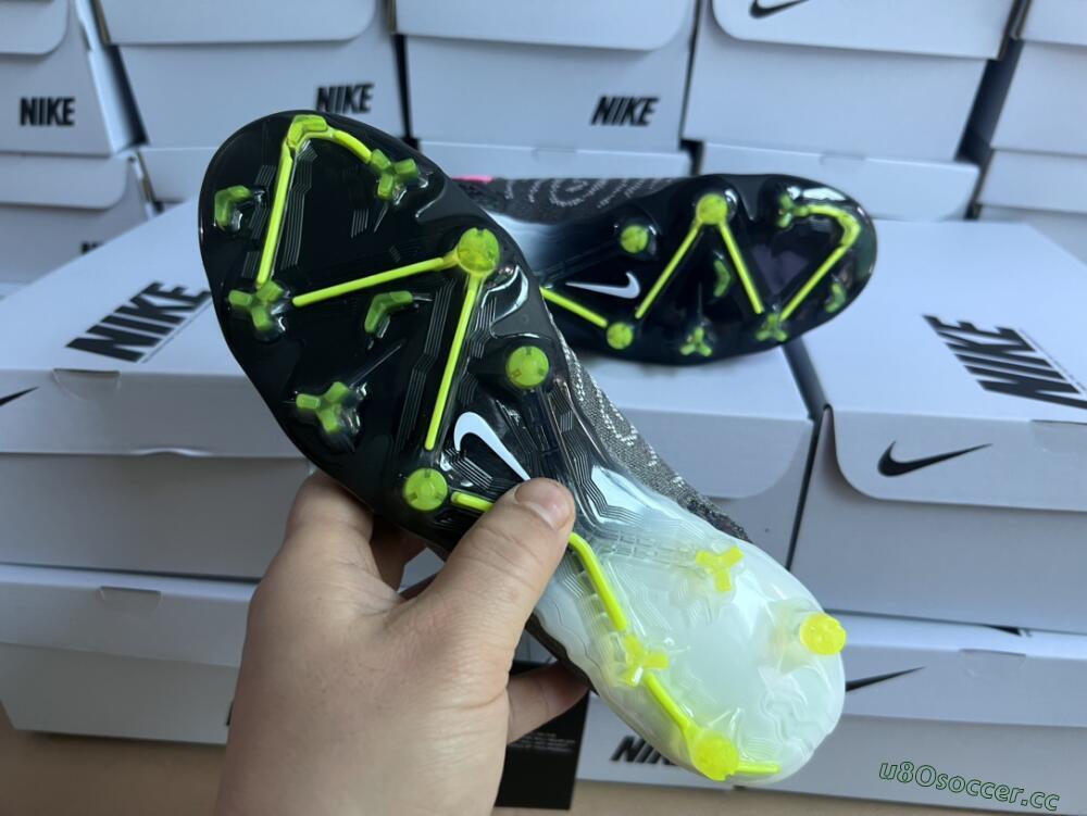Men's Nike Phantom GX Elite DF FG Firm Ground High-Tops Football Boots - Black/Rainbow