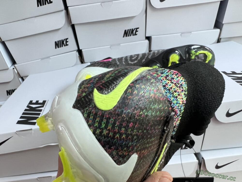 Men's Nike Phantom GX Elite DF FG Firm Ground High-Tops Football Boots - Black/Rainbow