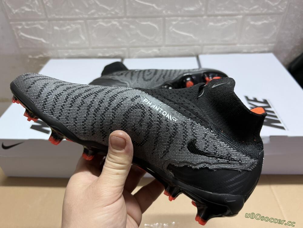 Men's Nike Phantom GX Elite DF FG Firm Ground High-Tops Football Boots - Black/White