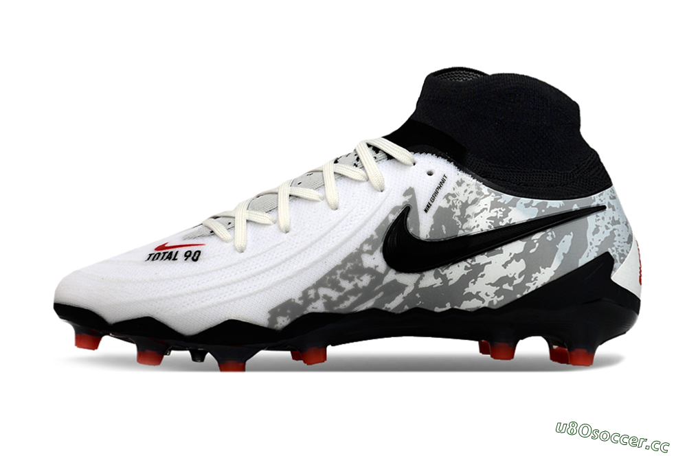Men's Nike Phantom Luna Elite Total 90 AG Artificial Grass Low-Tops Football Boots - White/Black/Orange 0
