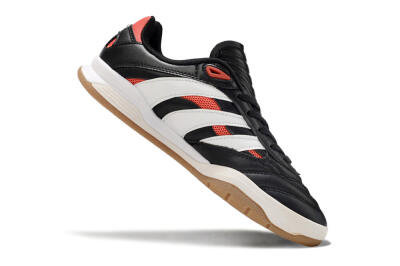 Unisex Adidas Predator Mundial IC Indoor & Futsal Low-Tops Football Shoes - Black/White/Red
