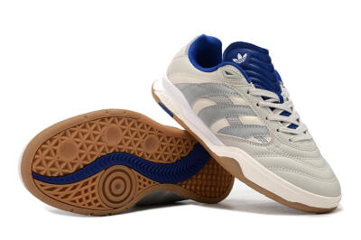 Unisex Adidas Predator Mundial IC Indoor & Futsal Low-Tops Football Shoes - Grey/Blue/White