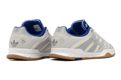 Unisex Adidas Predator Mundial IC Indoor & Futsal Low-Tops Football Shoes - Grey/Blue/White
