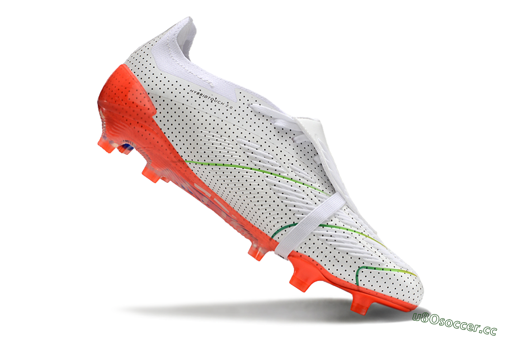 Men's Adidas Predator Elite Foldover Tongue Euphoria FG Firm Ground Low-Tops Football Boots - White/Silver/Blue 4