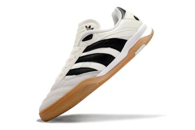 Unisex Adidas Predator Mundial IC Indoor & Futsal Low-Tops Football Shoes - Beige/Black/Brown
