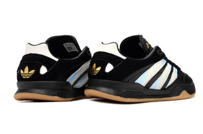 Unisex Adidas Predator Mundial IC Indoor & Futsal Low-Tops Football Shoes - Black/White/Blue
