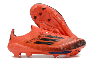 Men's Adidas F50 Lightstrike Pro FG Firm Ground Low-Tops Football Boots - Red/Black/White