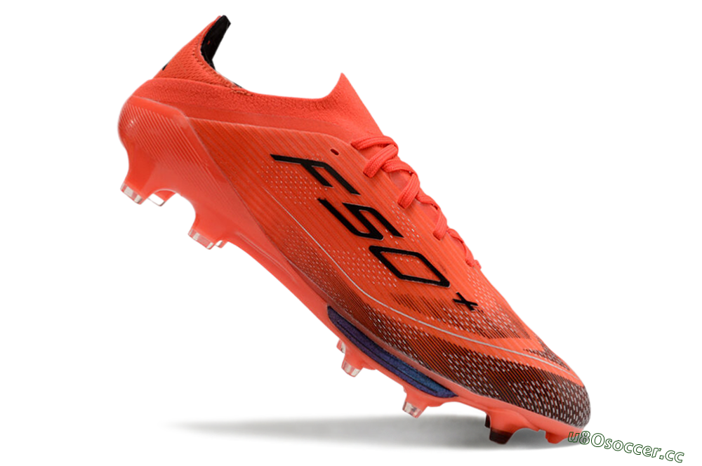 Men's Adidas F50 Lightstrike Pro FG Firm Ground Low-Tops Football Boots - Red/Black/White 4
