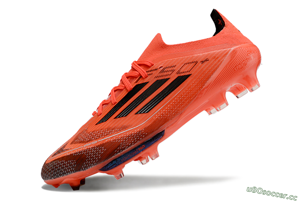 Men's Adidas F50 Lightstrike Pro FG Firm Ground Low-Tops Football Boots - Red/Black/White 5