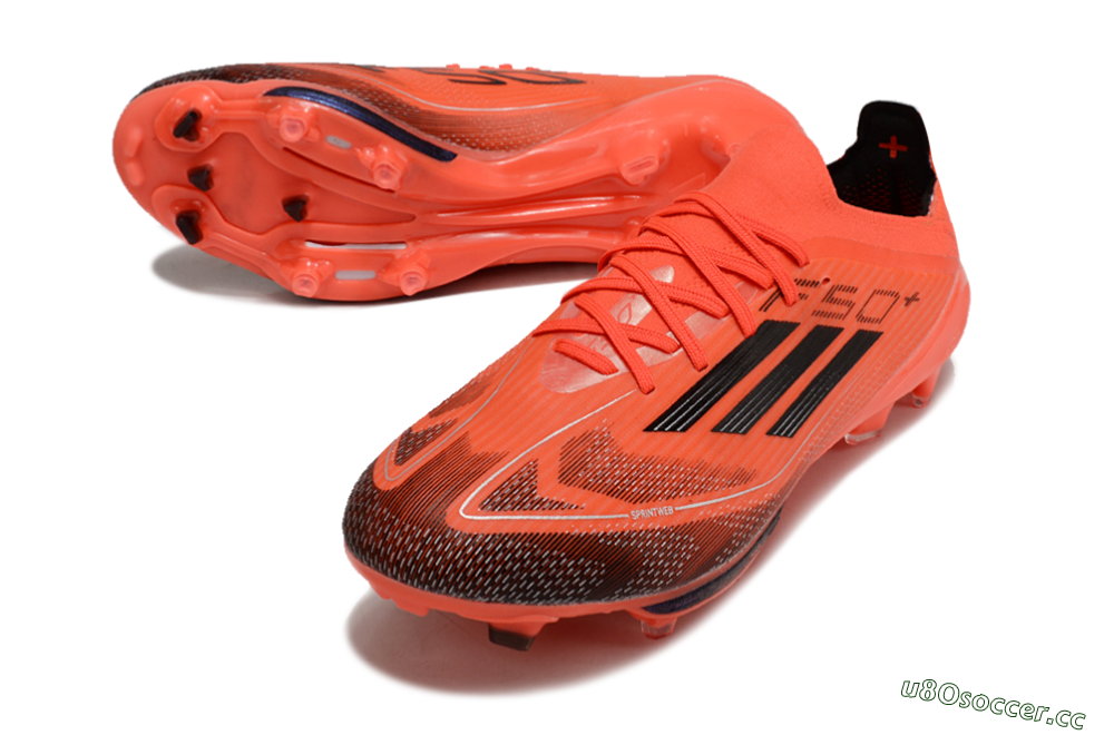 Men's Adidas F50 Lightstrike Pro FG Firm Ground Low-Tops Football Boots - Red/Black/White 3
