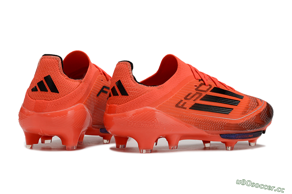 Men's Adidas F50 Lightstrike Pro FG Firm Ground Low-Tops Football Boots - Red/Black/White 6