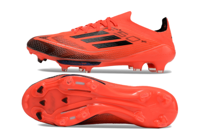 Men's Adidas F50 Lightstrike Pro FG Firm Ground Low-Tops Football Boots - Red/Black/White