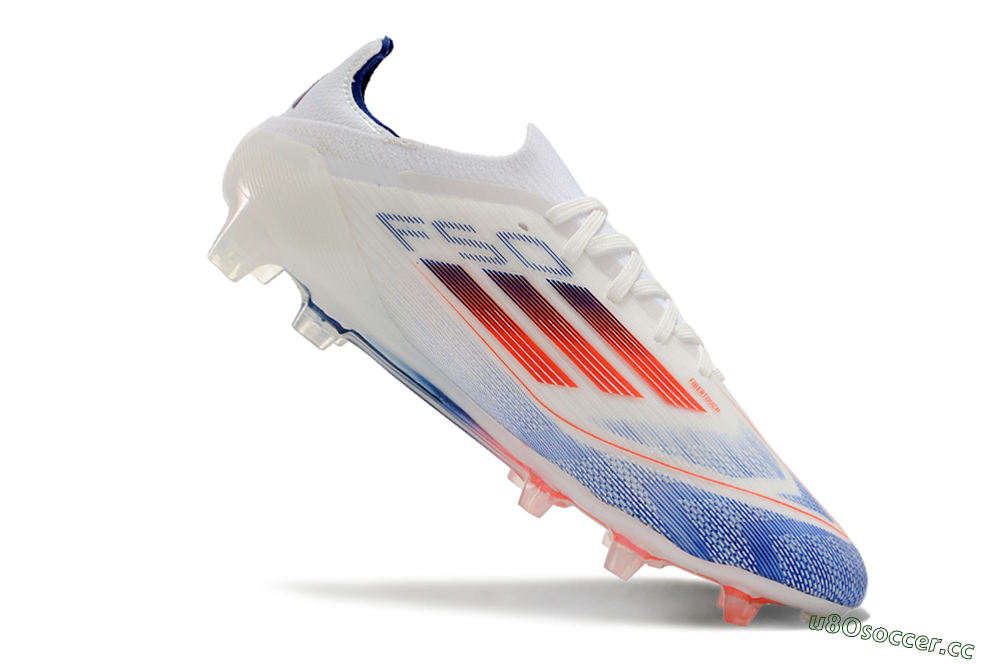 Men's Adidas F50 Elite FG Firm Ground Low-Tops Football Boots - Blue/Red/Beige 4