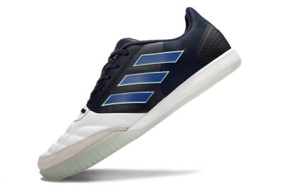 Men's Adidas Top Sala Competition IC Indoor & Futsal Low-Tops Football Shoes - White/Black/Blue