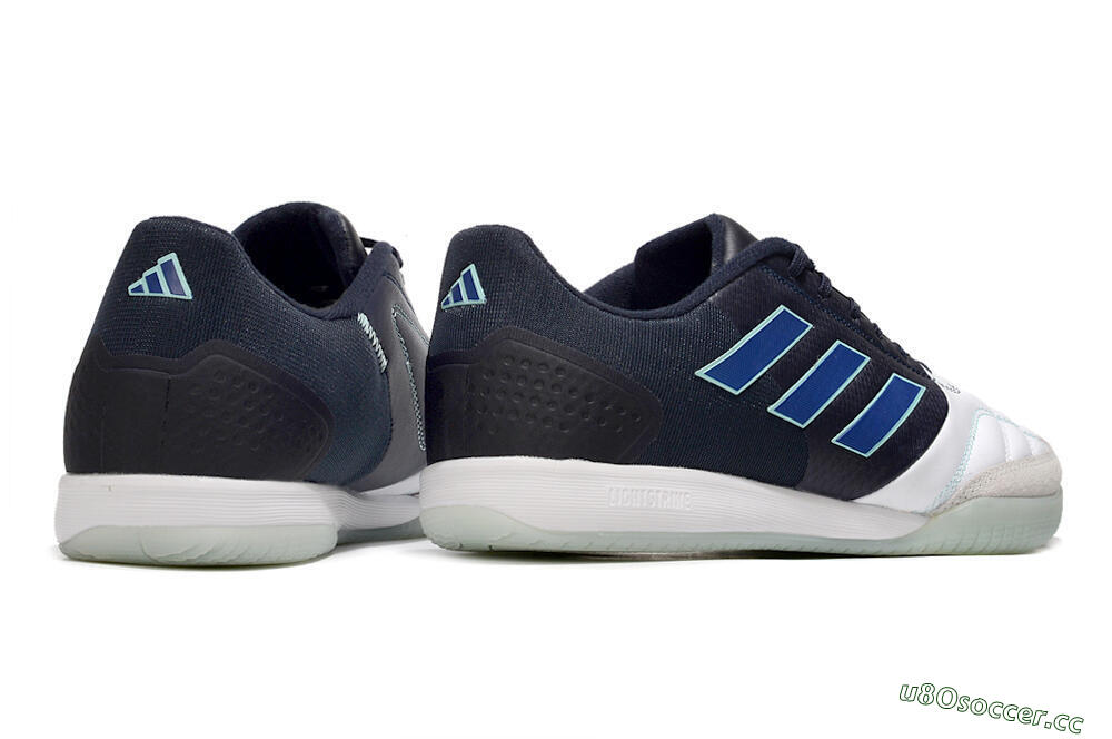 Men's Adidas Top Sala Competition IC Indoor & Futsal Low-Tops Football Shoes - White/Black/Blue 6