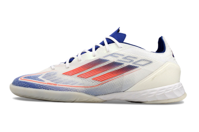 Men's Adidas F50 Pro IC Indoor & Futsal Low-Tops Football Shoes - Blue/Red/Beige