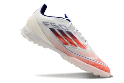 Men's Adidas F50 Pro TF Artificial Turf Low-Tops Football Shoes - Blue/Red/Beige