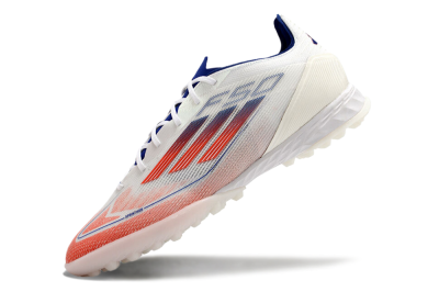 Men's Adidas F50 Pro TF Artificial Turf Low-Tops Football Shoes - Blue/Red/Beige