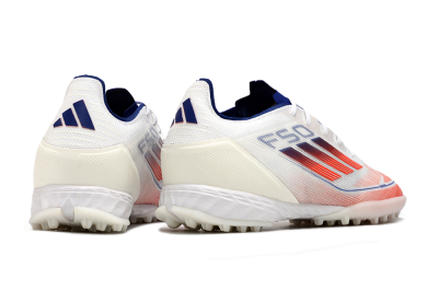 Men's Adidas F50 Pro TF Artificial Turf Low-Tops Football Shoes - Blue/Red/Beige