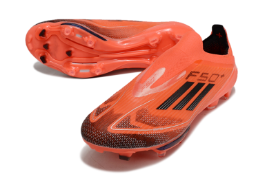 Men's Adidas F50 Lightstrike Pro Laceless FG Firm Ground Low-Tops Football Boots - Red/Black/White