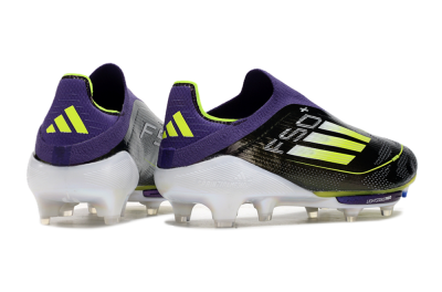 Men's Adidas F50+ Lightstrike Pro FG Firm Ground Low-Tops Football Boots - Purple/Yellow/Blue