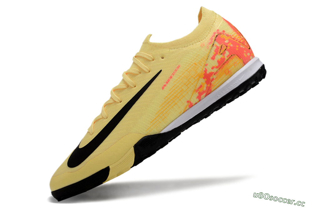 Men's Nike Air Zoom Mercurial Vapor 16 Elit TF Artificial Turf Low-Tops Football Shoes - Yellow/Black/Red 5
