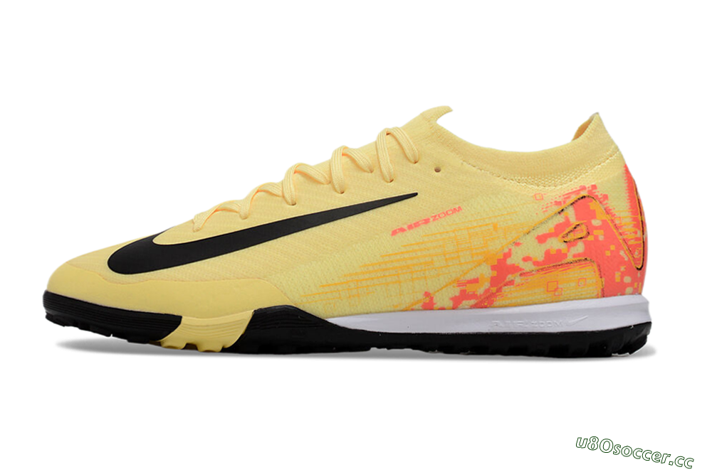Men's Nike Air Zoom Mercurial Vapor 16 Elit TF Artificial Turf Low-Tops Football Shoes - Yellow/Black/Red 0