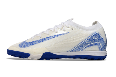 Men's Nike Air Zoom Mercurial Vapor 16 Elit TF Artificial Turf Low-Tops Football Shoes - White/Racer Blue