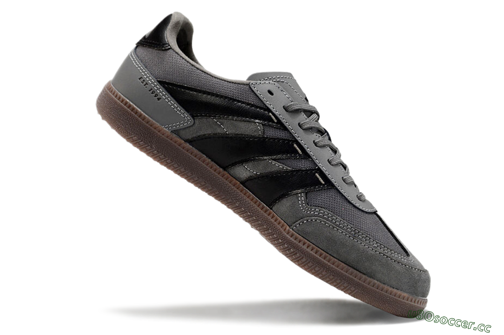 Men's Adidas Predator 24 League Low IC Indoor & Futsal Low-Tops Football Shoes - Grey/Black/Brown 4